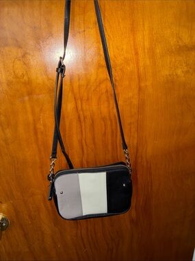 Liz Claiborne Black, Gray & White Colorblock Crossbody